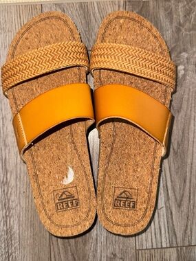 REEF Cork Slide Sandals
